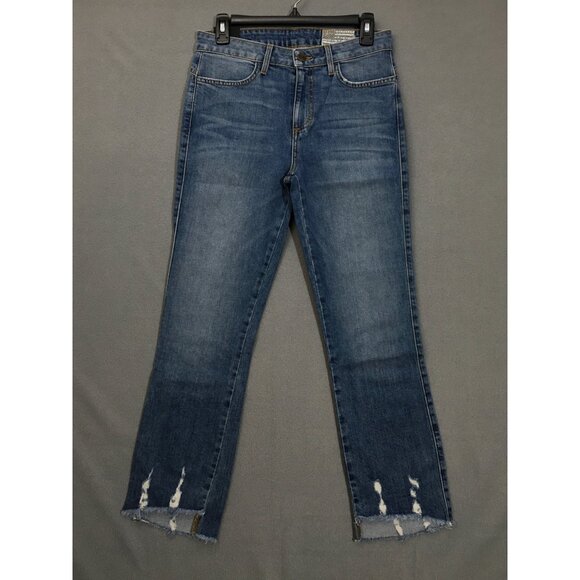 NWT Siwy Jean Womens Straight fit Size 27 Bellissima Take a Chance Step Fray Hem - Picture 2 of 13